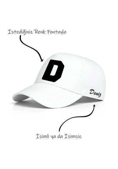 Ogc D Harfi Unisex Şapka Beyaz