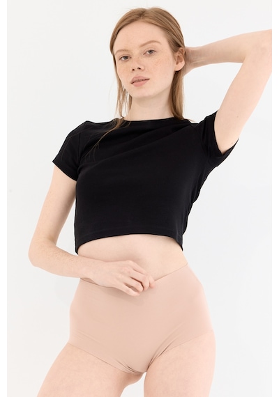Naphor Shade Dikişsiz Yüksek Bel Slip Külot Ten Ten