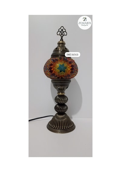 El Yapımı Otantik Mozaik Masa Kırmızı - 752268725 Kırmızı