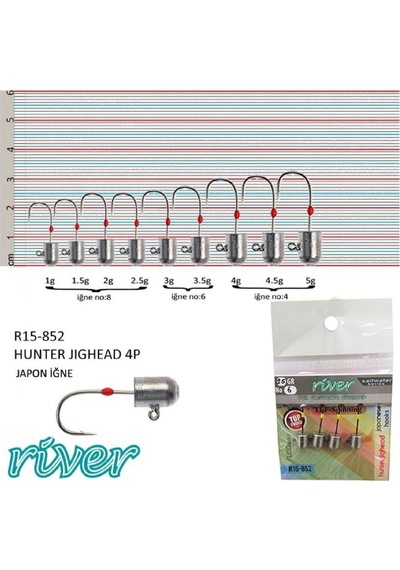 Jighead River Hunter 4 Lü Paket 1gr - Standart