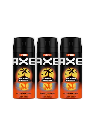Axe Spray Erkek Deodorant Sunset Fresh 150 Ml X3
