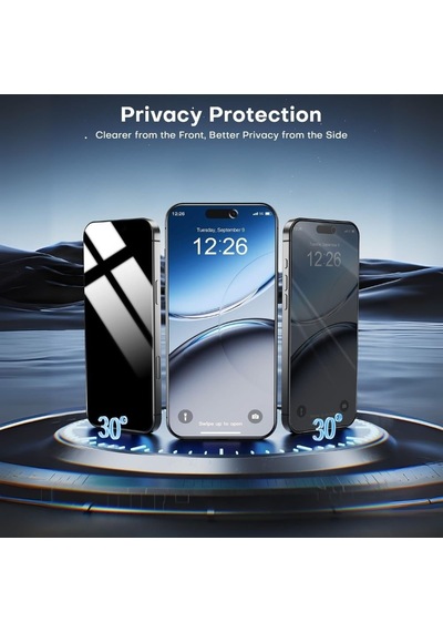 Pp Apple Uyumlu iPhone 17 Görünmez Hayalet Full Kaplayan Anti Static Ekran Koruyucu Cam