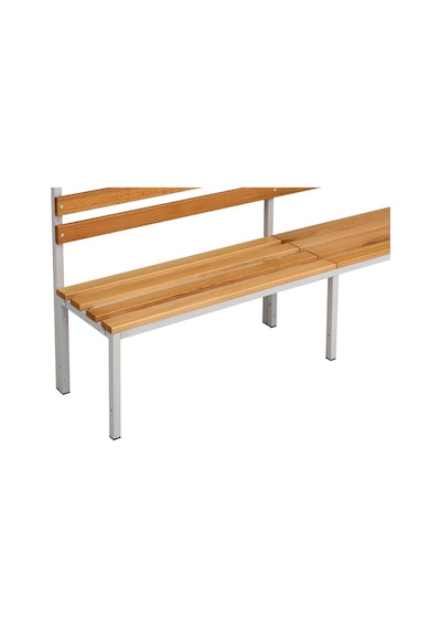 Ayakkabılıksız 6 Ayaklı Tek Taraflı Bank, Kanca Şeritli Bank, 9 Kanca, 200x43x170 Cm, Spor Bankı