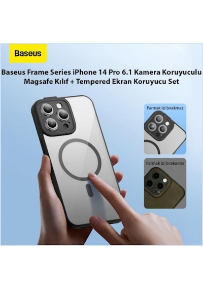 Baseus Apple Uyumlu iPhone 14 Pro Kamera Korumali Magsafe Kilif Ve Ful Kaplama 566135202