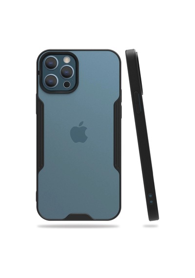 Newface - 213 - İphone 12 Pro Max Kılıf Platin Silikon - Ece-umay - - Siyah