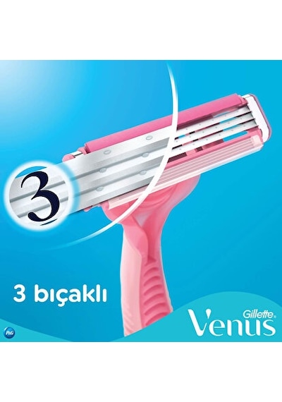 Gillette Venüs Simply 3 Tıraş Bıçağı 4'lü Blister