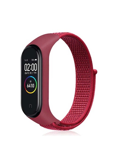 Xiaomi Mi Band 3 / 4 Krd-13 Hasır Örme Kordon Kayış