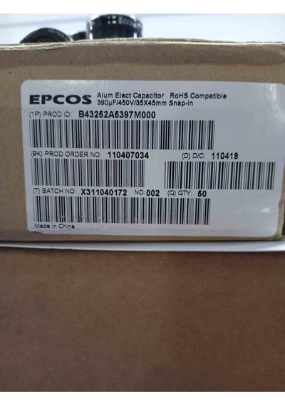 B43252a5397m000 390uf 450v Kondansatör 35x45mm 2 Adet