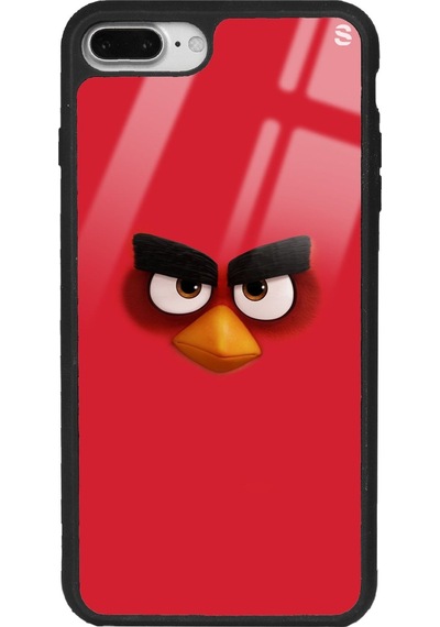 Apple Uyumlu iPhone 7 Plus - 8 Plus Red Tasarımlı Glossy Telefon Kılıfı Çok Renkli