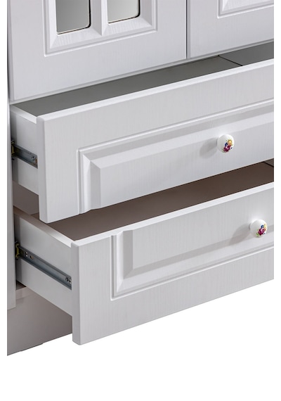 Gardırop, Country West Mdf Ön Yüzeyli 3 Kapılı Dolap - Beyaz Ahşap