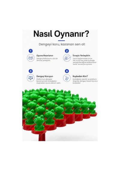 Frogg Denge Oyunu - Eğitici Ve Öğretici 2 Kişilik Eğlenceli Oyun