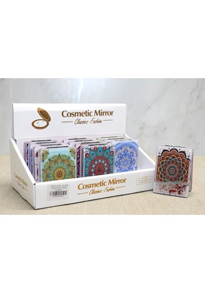 Mandala Desenli Hareketli Sulu El Aynası - Model 4 1