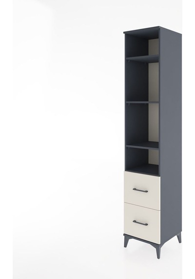 Hyperion Dolap 4 Raflı 2 Çekmeceli 44x44x221 Antrasit-aytaşı Antrasit Hyperion Dolap 4 Raflı 2 Çekmeceli 44x44x221 Antrasit-aytaşı Antrasit