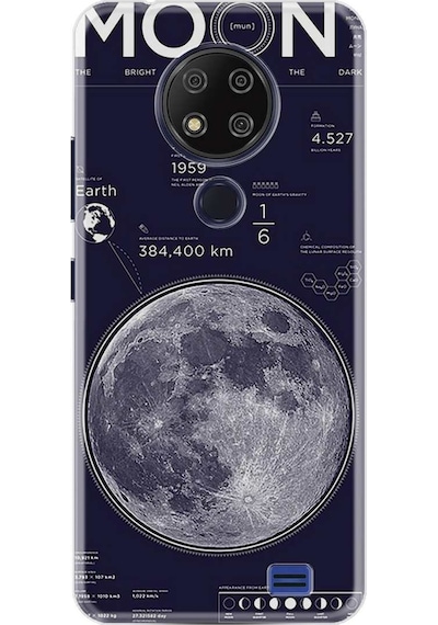Reeder P13 Blue Max 2020 Kilif Desenli Silikon Siyah Mermer 482646548