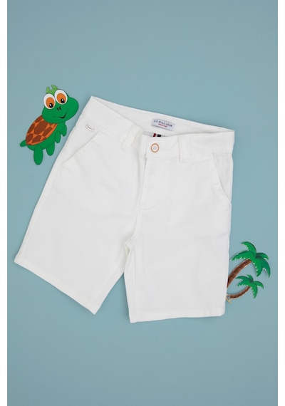 U.s. Polo Assn. Erkek Çocuk Beyaz Şort / Bermuda 50300540-vr013 Beyaz