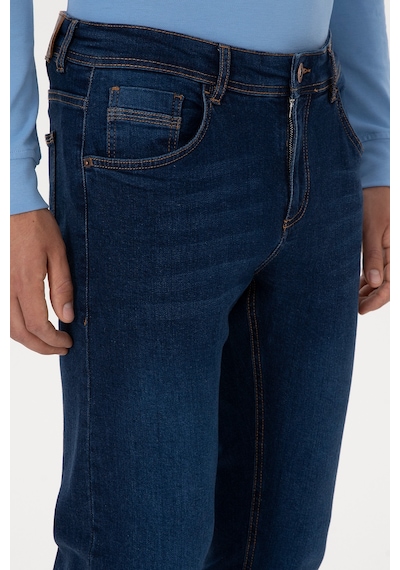 U.S. Polo Assn. Erkek Koyu Mavi Slim Fit Jean Pantolon 50316554-DN0023 U.S. Polo Assn. Erkek Koyu Mavi Slim Fit Jean Pantolon 50316554-DN0023