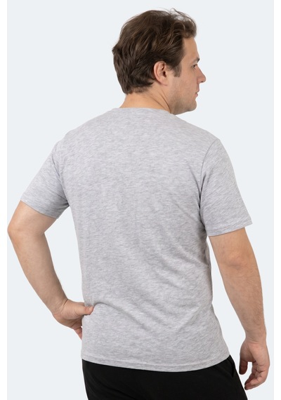 Slazenger Rosalva Jmb Erkek Büyük Beden Gri Tişört