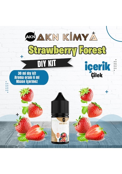 Strawberry Forest Dıy Kit Çilek Gıda Aroması %20 Oranda Aroma İçerir Hazır Değildir 30 Ml