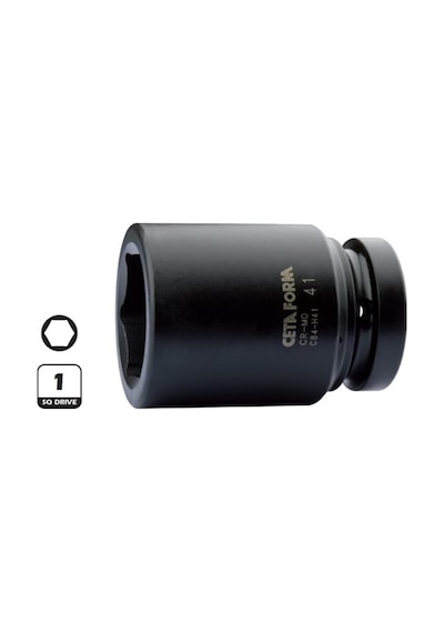 Ceta Form 1"6 Köşe Derin Havalı Lokma Anahtar-36mm C84-h36
