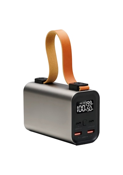 50000mah Süper Fast Charge Led Işıklı Taşınabilir Power Bank Sarı