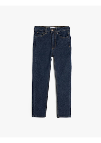 Koton Ayarlanabilir Lastikli Pamuklu Denim Pantolon Dark Indıgo 5skb40016td Koyu İndigo Koton Ayarlanabilir Lastikli Pamuklu Denim Pantolon Dark Indıgo 5skb40016td Koyu İndigo