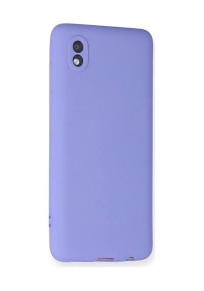 Samsung Galaxy A01 Core Kılıf First Silikon - Lila Çok Renkli