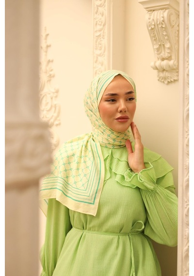Silk Home Olinda Şal - 49005 - 13 Sarı Biskay Yeşili - Sarı Yeşil
