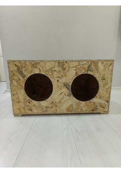 2 Li Kedi Kulübesi Kedi Evi Kafesi