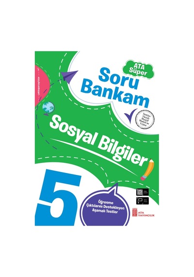 5. Sınıf Ata Süper Türkçe - Matematik- Fen Bilimleri - Sosyal Bilgiler Soru Bankam Seti