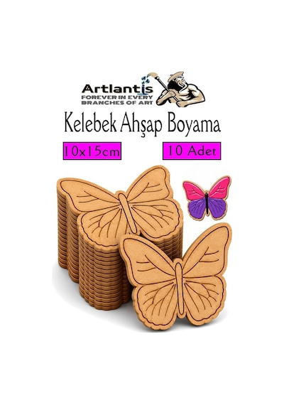Ahşap Boyama Böcekler 10 Adet 10x15cm Boyama Böcek Figürleri Etkinlik Çocuk Gelişim Motor Beceri Kreş Anasınıfı Pembe