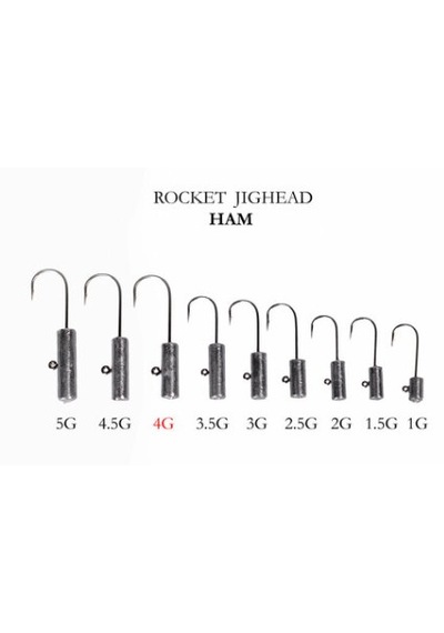 Alesta Rocket Jıghead Ham 4 Adet 1gr