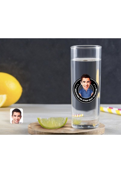 Kişiye Özel Renkli Baskılı Erkek Kolay Yetişmiyor Karikatürlü Vodka Bardağı-3 Çok Renkli