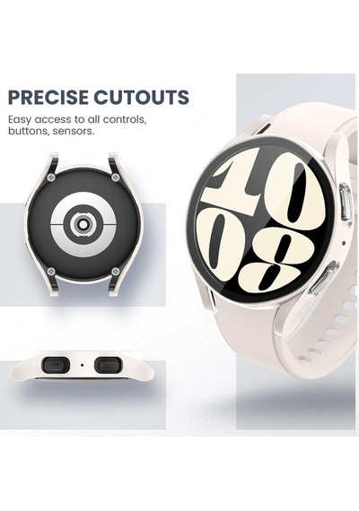 Samsung Uyumlu Galaxy Watch 6 40mm Sert Pc Kasa Koruyucu Watch Gard 16
