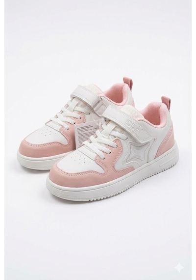 Fort Eldon Cool Rahat Hafif Anatomik Sneaker Kız Çocuk Ayakkabı Pudra