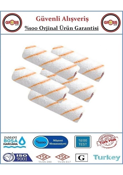 Parmak Boya Rulo Yedeği - 10cm - 5 Adet