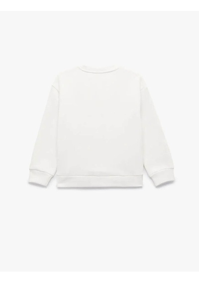Koton Şardonlu Fiyonk Baskılı Ekru Kız Çocuk Sweatshirt 6wkg10209ak Ekru Koton Şardonlu Fiyonk Baskılı Ekru Kız Çocuk Sweatshirt 6wkg10209ak Ekru