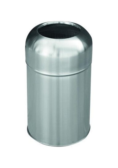 Çöp Kovası Kubbe Bombe Tip 304 Pasl. Ø24 40cm 15lt İnox