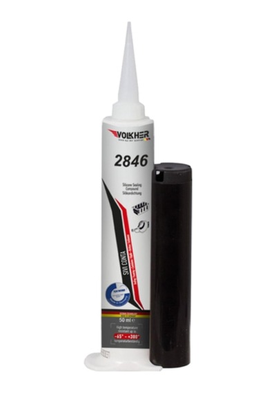 Volkher Şırınga Tipi Sıvı Conta Siyah 50Ml.