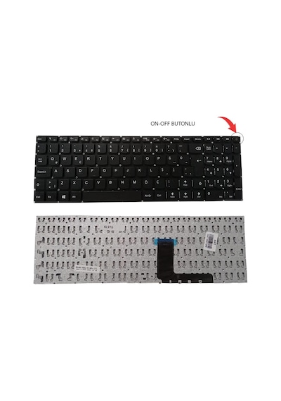 Endepo Lenovo Uyumlu Ideapad 510-15Ikb Notebook Klavye 550229384