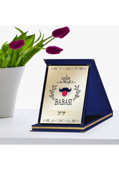 Kişiye Özel Yılın En İyi Babası Lacivert Plaket Ödülü - 2