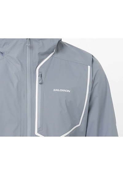 Salomon Bonattı Pro Erkek Outdoor Yağmurluk Lc2769600 Gri
