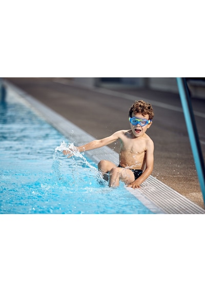 Aquasphere Vista Junior Şeffaf Cam - Lacivert/sarı Yüzücü Çok Renkli