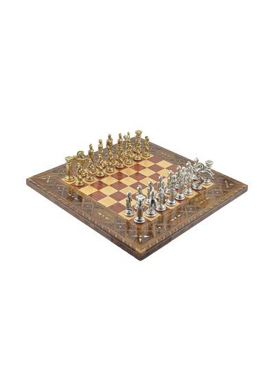 Gifthome Metal Satranç Takımı-seti battal pegasus parlak sedefli