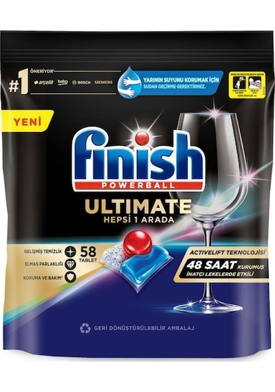 Finish Quantum Ultimate Bulaşık Makinesi Deterjanı 58 Tablet Finish Quantum Ultimate Bulaşık Makinesi Deterjanı 58 Tablet