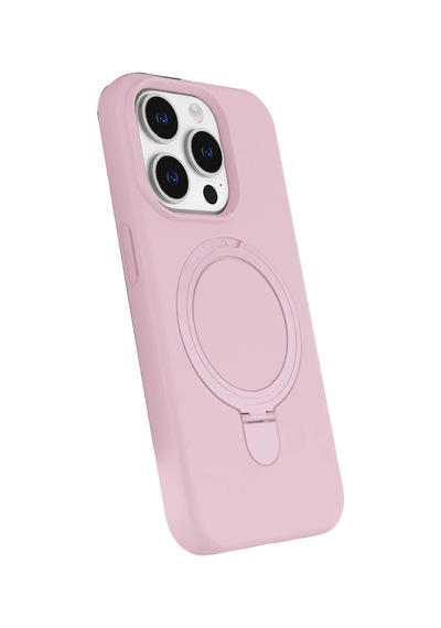 Apple İphone 15 Pro Max Regal Magsafe Standlı Kapak - Açık Pembe