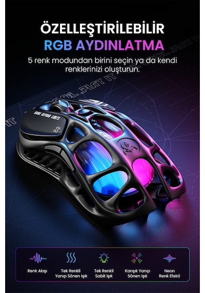 Gravastar Mercury M2 Kablosuz Gaming Mouse