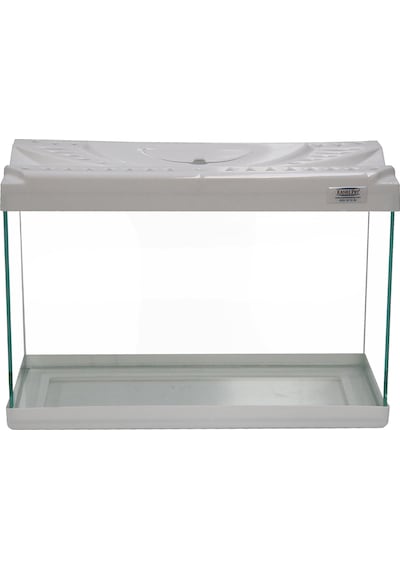 Kanki Pet KP3018 Renkli Kapak Mini Akvaryum Beyaz