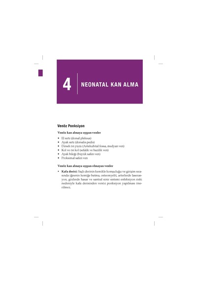 Neonatal Vasküler Erişim İnfüzyon Rehberi