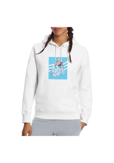 Mamamoo Aesthetic K Pop Baskılı Beyaz Kadın Kapşonlu Sweatshirt
