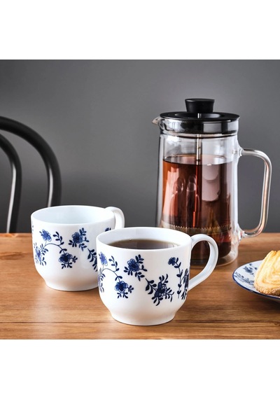 Ikea Entusıasm 2'lı Meşrubat Bardağı 500 Ml Yeşil Beyaz Beyaz - Yeşil